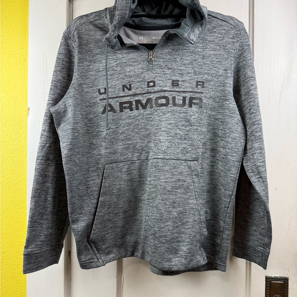 Under Armour Men's Gray Hoodie Quarterzip